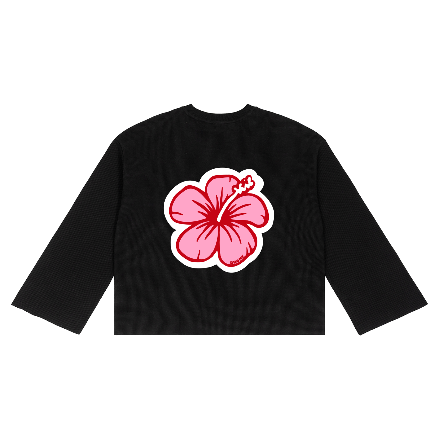 Hibiscus Black LongSleeve
