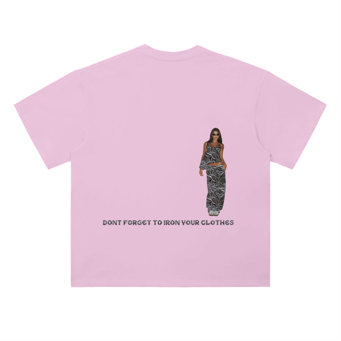 Wrinkled Silver Tee